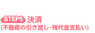 決済(不動産の引き渡し･残代金支払い)